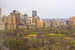 Blick auf den Central Park aus dem Hotelfenster, Manhattan, New York foto