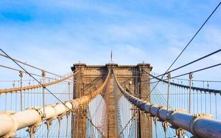 die Brooklyn Bridge, New York City, USA foto