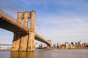 die Brooklyn Bridge, New York City, USA foto