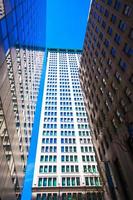 Hochhäuser im Finanzviertel Wall Street, New York City foto