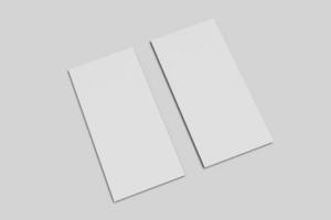 weißes vertikales papierblattmodell foto