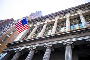 New Yorker Börse im Manhattan Finance District foto