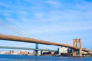 die Brooklyn Bridge, New York City, USA foto