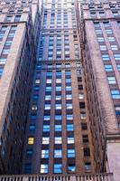 New Yorker Wolkenkratzer blicken nach oben foto
