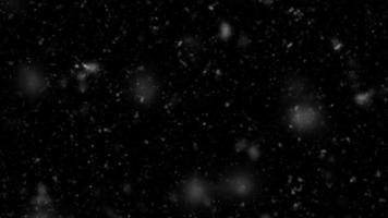 fallende Schneeflocken, fliegende Staubpartikel auf schwarzem Hintergrund. abstrakter Winterhintergrund. Winterlandschaft mit fallendem, glänzendem, schönem Schnee. foto