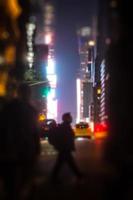 New Yorker Straßen bei Nacht foto