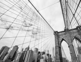 brooklyn-brücke in nyc, usa foto