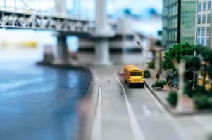 Miniatur Tilt Shift Stadtlandschaft foto