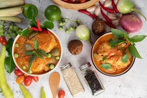 rotes Curry Huhn foto