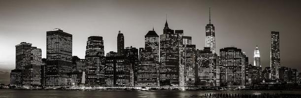 Skyline-Panorama von New York City foto