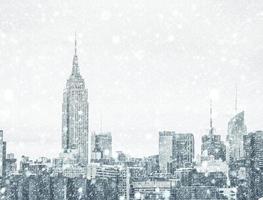 Winter in New York City foto