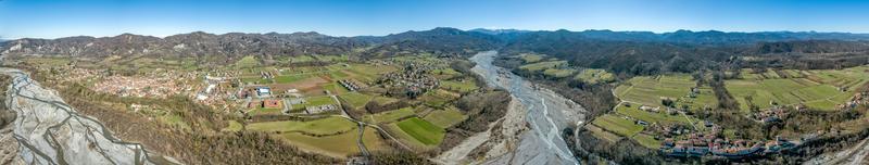 borghetto di borbera italienische ländliche dorfluftaufnahme foto