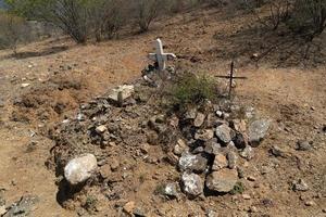 Alter mexikanischer Friedhof im Bergbaudorf El Triunfo Baja California Sur foto