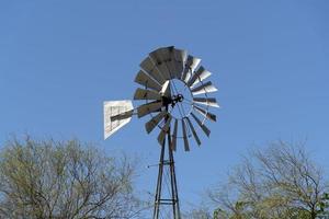 Detail der Wasserwindmühle in Baja California Sur foto