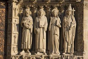 notre dame paris statuen und wasserspeier foto