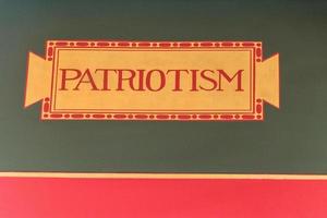 Patriotismus-Writing in Washington National Library of Congress foto