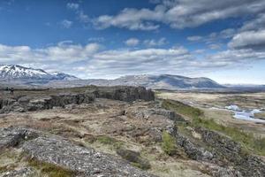 pingvellir island erdbruch landschaft foto