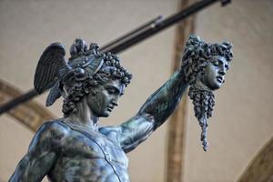 Florenz Piazza della Signoria-Statue foto