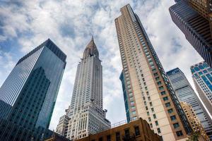 Chrysler Building New York am bewölkten Tag foto