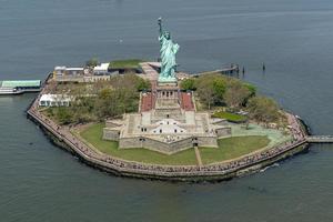 Luftbild der Freiheitsstatue foto