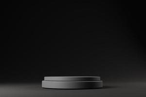 minimale elegante podiumsszene für produkthintergrund auf 3d-rendering foto