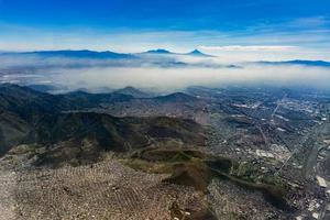 Ausbruch des Vulkans Popocatepetl nach dem Erdbeben in Mexiko foto