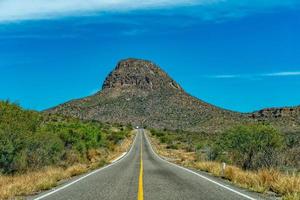 baja california landschaft endlose gerade panoramastraße foto