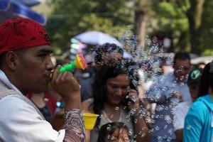 Mexiko-Stadt, 3. Februar 2019 - Stadtpark Chapultepec am Sonntag voller Menschen foto