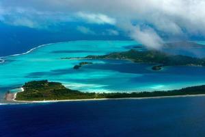 Bora Bora Luftbild Panorama foto