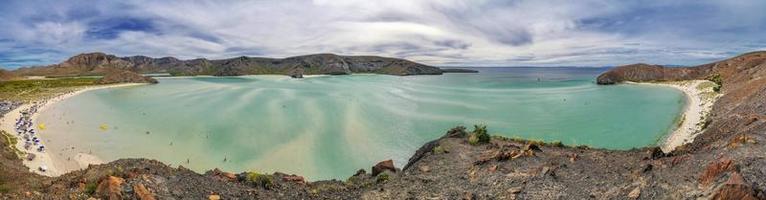 balandra strand la paz baja kalifornien sur mexiko luftlandschaft foto