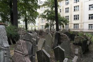 jüdischer alter friedhof in prag foto