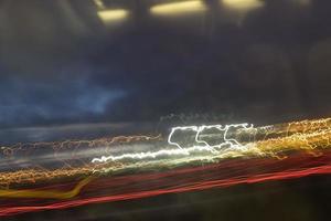 Flughafen mit abstrakter Lichtmalerei foto