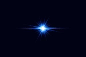 Lichtfackeln einzeln auf transparentem Hintergrund. Lens Flares, Bokeh, Funkeln, Meteore, leuchtende Sterne foto