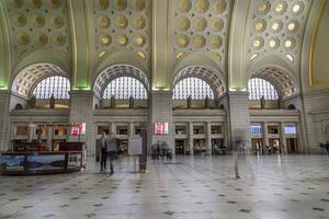Washington, Usa - 29. April 2019 - Innenansicht der Washington DC Union Station zur Hauptverkehrszeit foto