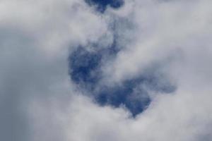 stürmisches Wetter und dunkle Wolken foto