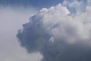 stürmisches Wetter und dunkle Wolken foto