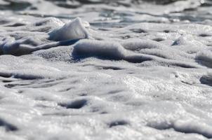 Meeresschaum. Spritzwasser foto