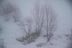 Winterlandschaft in den österreichischen Alpen foto