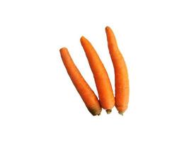 Karotten auf weißem Hintergrund
