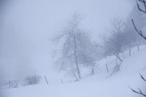 Winterlandschaft in den österreichischen Alpen foto