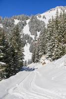 Winterlandschaft in den österreichischen Alpen foto