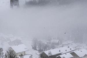 Winterlandschaft in den österreichischen Alpen foto