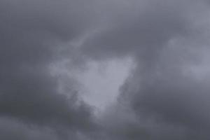 stürmisches Wetter und dunkle Wolken foto