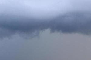 stürmisches Wetter und dunkle Wolken foto