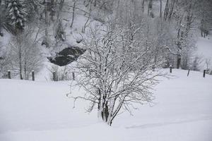 Winterlandschaft in den österreichischen Alpen foto