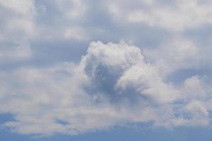 klarer blauer Himmel und weiße Wolken foto