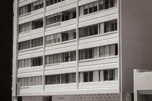 Hotelzimmer und Fenster in Kapstadt. Textur und Details. foto
