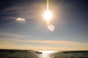 bunter Himmel bei Sonnenuntergang foto