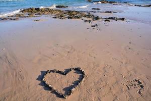 Verlassener Sandstrand foto