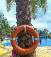 Schwimmbad touristischer Ort für den Urlaub mit der Familie foto